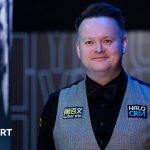 Shaun Murphy in a snooker match during the quarter-finals.