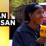 Runners competing in a marathon, highlighting the Sebastian Sawe marathon record.