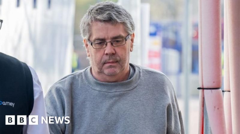 A concerned man standing near a chest freezer, highlighting the story of a mother's body in freezer.