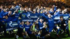 St Johnstone Championship victory celebration with players and fans
