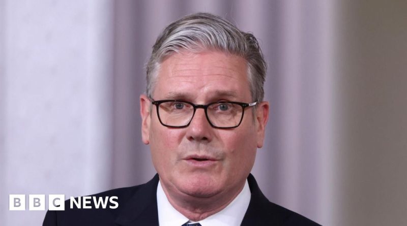 Politicians in a formal meeting discussing the Starmer Scotland visit.