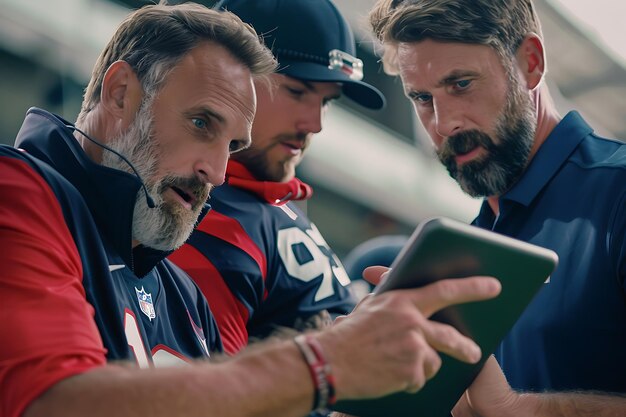 Chris Sutton and Frank Warren discussing Premier League predictions in a stadium.