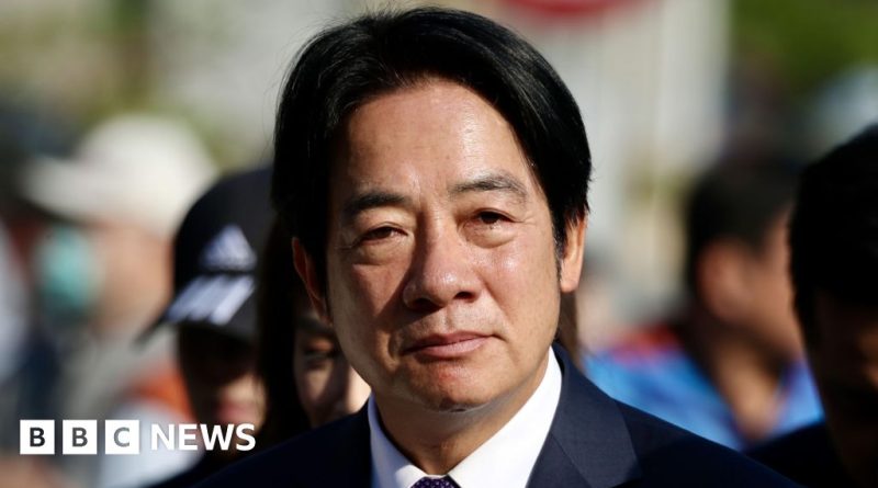 Diplomats discussing Taiwan president trip cancellation in a conference room.