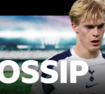 Football stadium scene featuring young talent Lucas Bergvall in action.