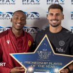 Four football players nominated for PFA Scotland Player of the Year award.