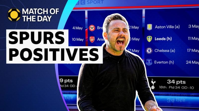 Football analysts discussing Tottenham's Premier League improvement in a studio setting.