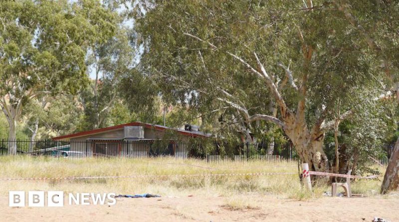 Police investigation scene in Outback Australia related to missing girl found.