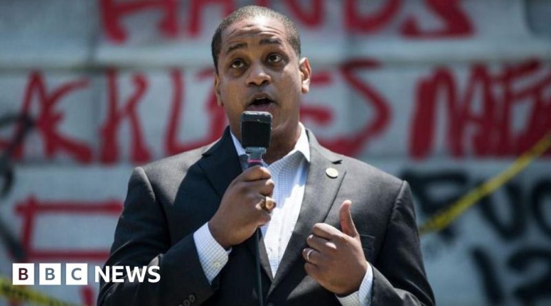 Virginia deputy governor murder-suicide community support gathering scene.