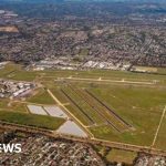 Emergency responders at the scene of a plane crash in Australia.