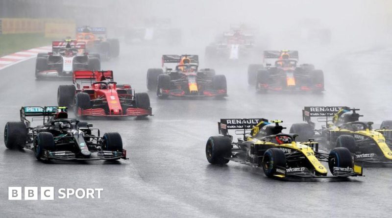Excited crowd watching the Turkish Grand Prix at Istanbul Park in 2027.