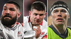 Ulster Rugby players training for their semi-final match.