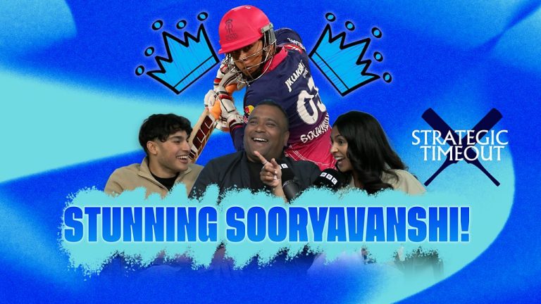 Vaibhav Sooryavanshi IPL performance in a cricket match.