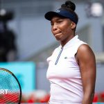 Venus Williams loss in a tennis match at the Madrid Open.