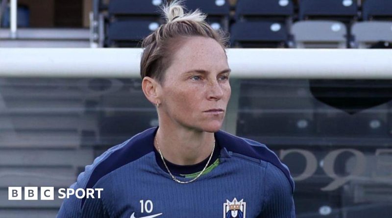 Jess Fishlock retirement celebration with fans in the stadium.