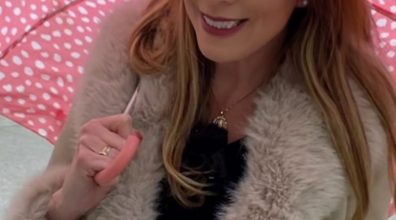 A professional person walking in the rain, showcasing the benefits of walking in the rain for mental health.