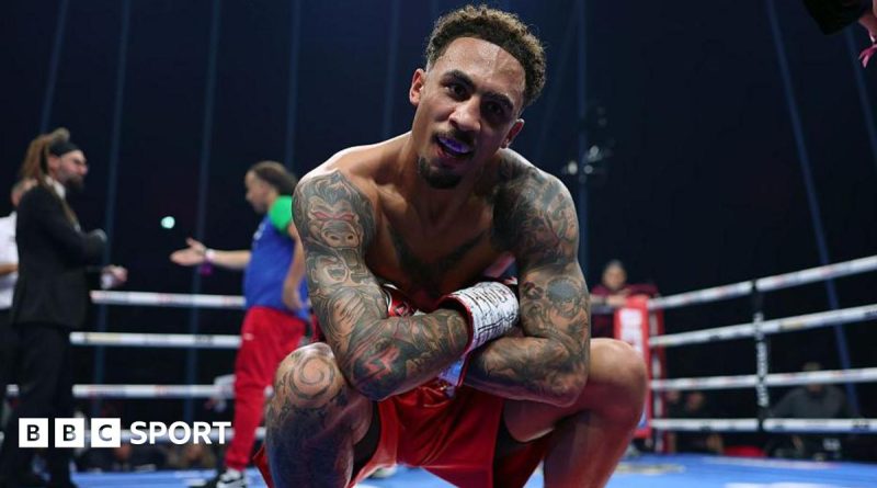 Whittaker knockout in Liverpool boxing match, showcasing his victory.