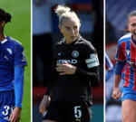 Women's Super League players competing in a crucial match for the title.