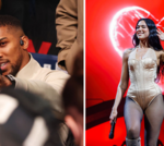 A boxing ring with bright lights, showcasing the excitement of the upcoming Joshua vs. Fury match.
