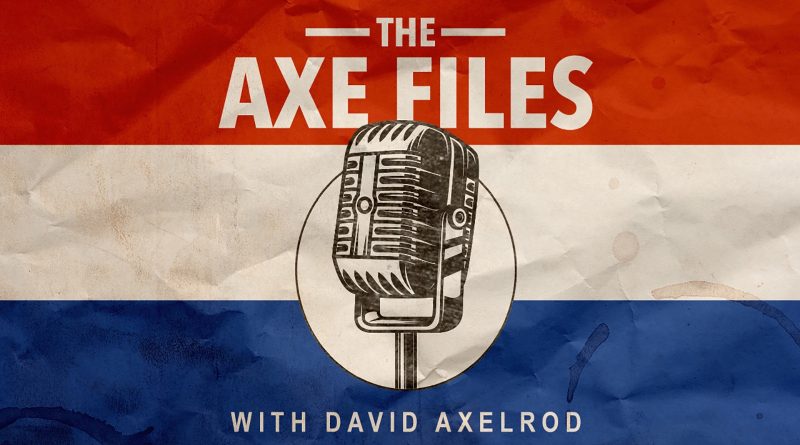David Axelrod political interviews with diverse professionals in an office.