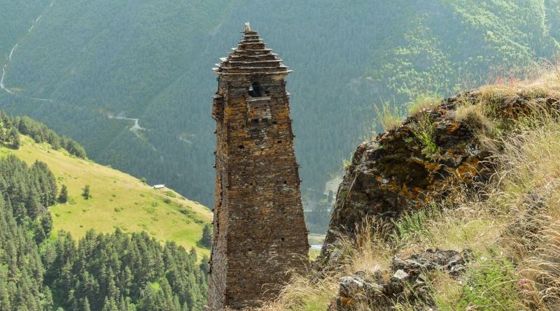 People observing Tusheti region traditions, highlighting cultural heritage.