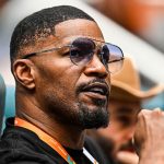 Healthcare workers provide care in a hospital room during Jamie Foxx's recovery.