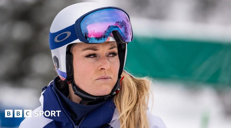 Lindsey Vonn recovery discussion with athletes in professional attire.