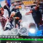 Iran yogurt throwing incident with women and staff in a store.