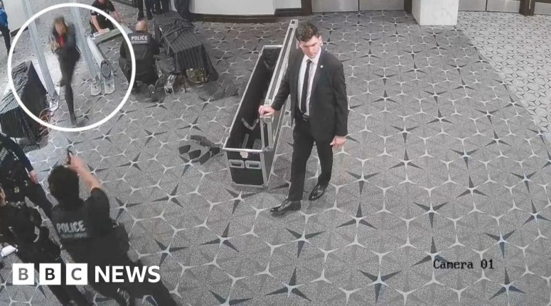 Gunman breaches security at an event, highlighting vulnerabilities in safety measures.