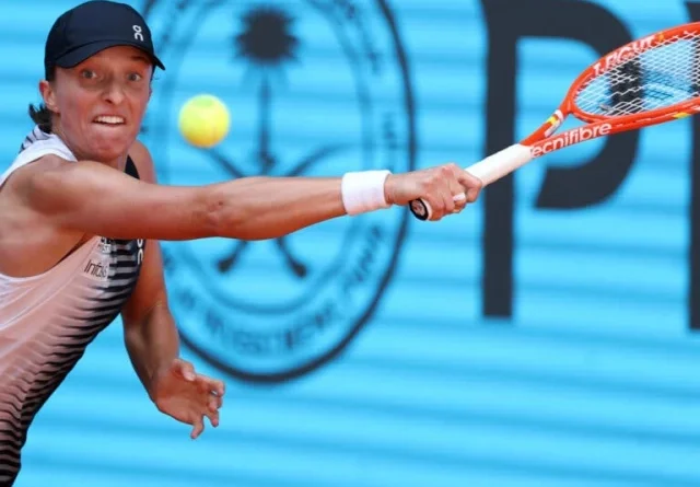 Tennis players compete at the Madrid Open 2023, highlighting the tournament's competitive spirit.